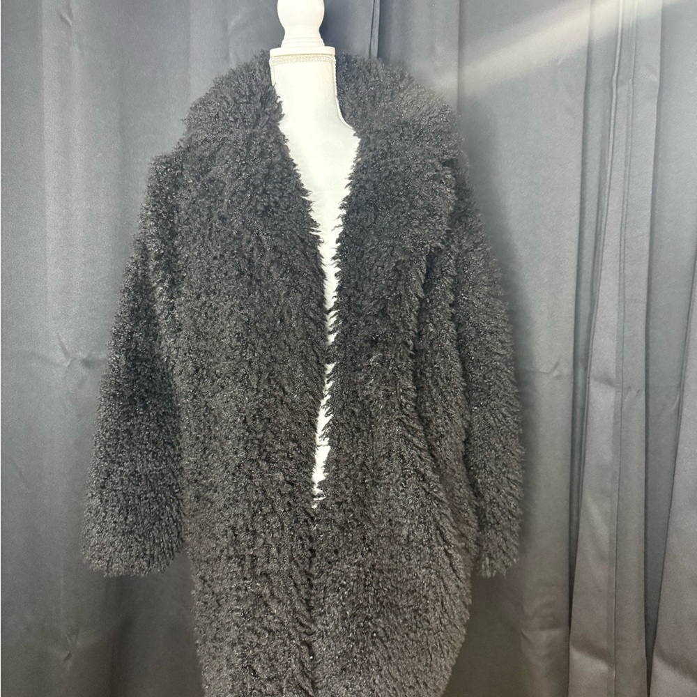 Cozy Black Sherpa Coat